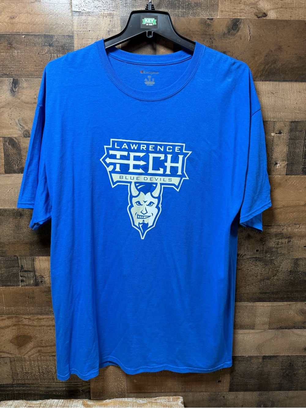Lawrence Tech Blue Devils Champion T-Shirt Men’s 2XL Blue College LTU